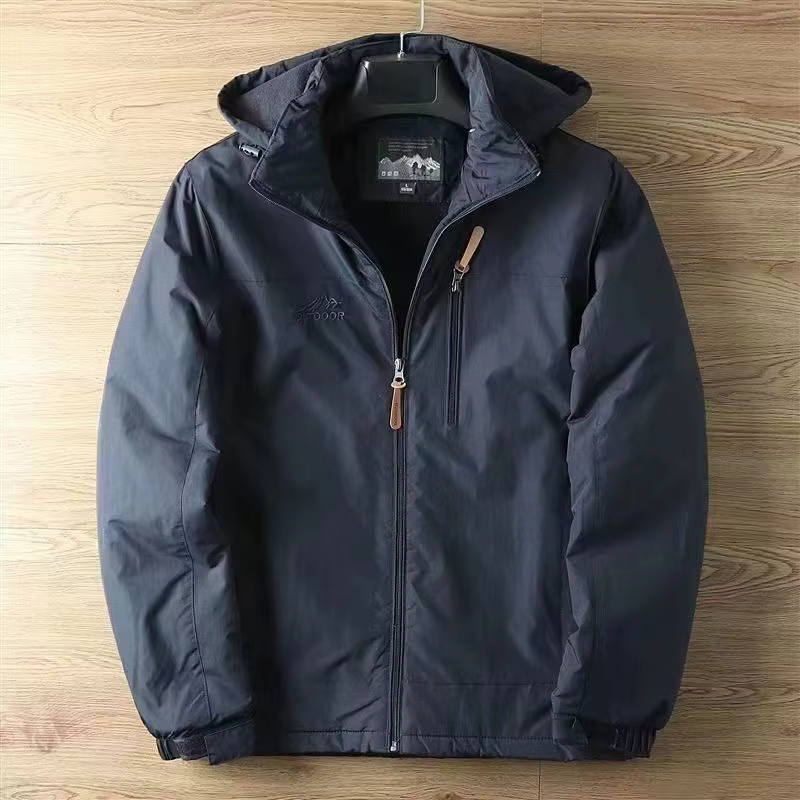 2025 automne hiver doudoune polaire coton chaud manteau extérieur décontracté coupe-vent imperméable nouveau Style pour hommes