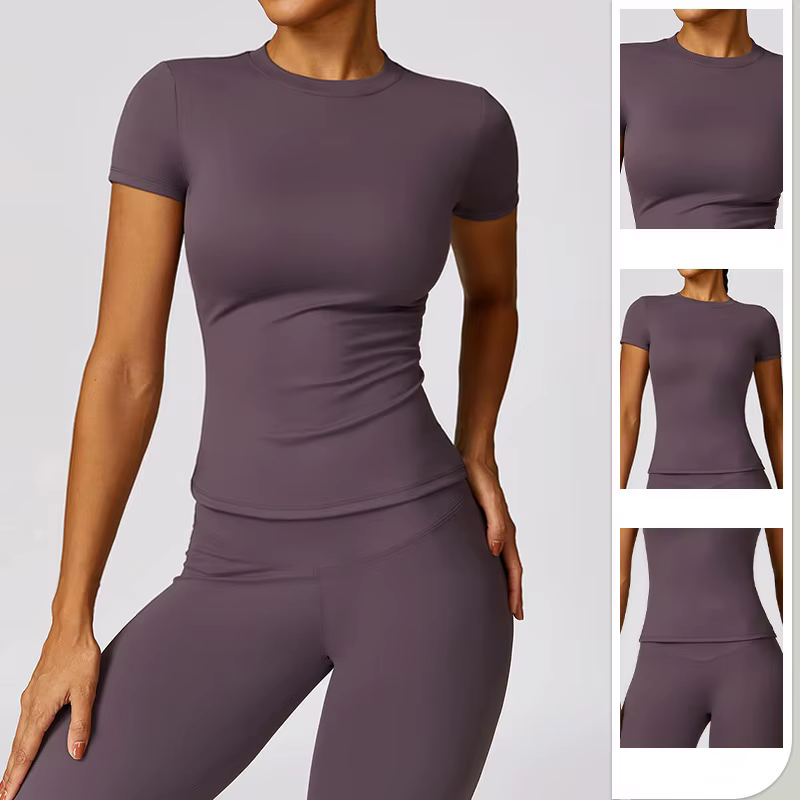 T-shirt de sport à manches courtes pour femmes