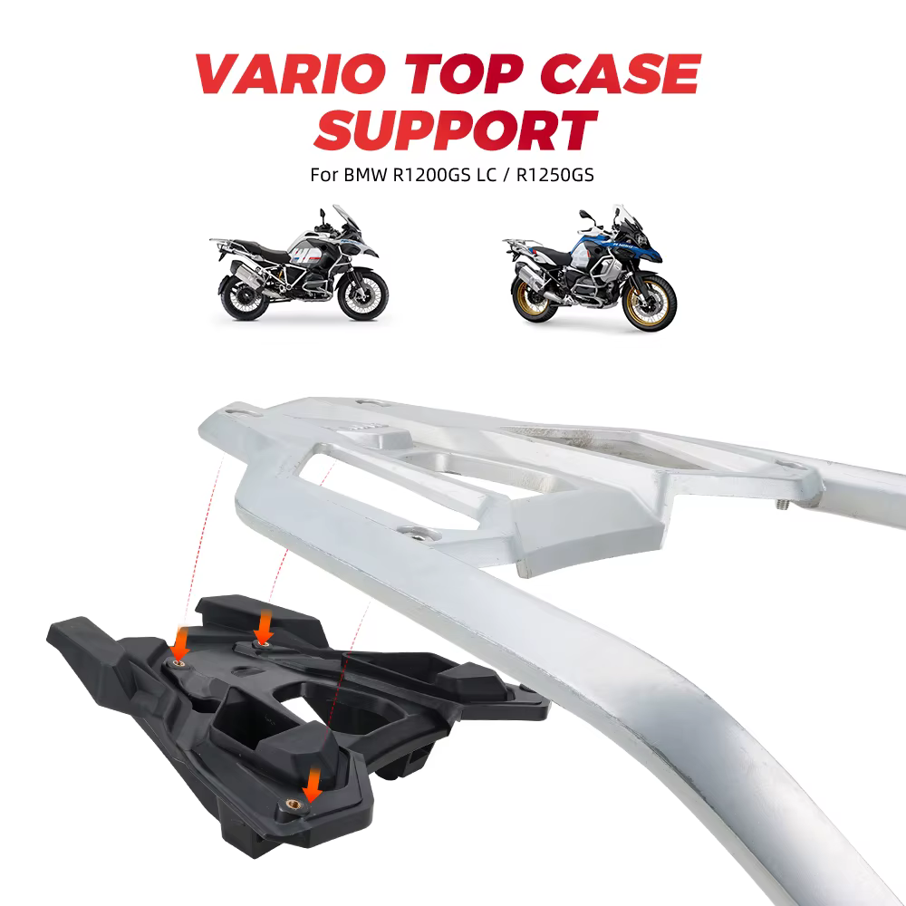 Porte-bagages arrière pour BMW R1250GS, Runder GS, ADV, LC R, 1250GS, 1200 GS Adventure, Top Case Bagages T1