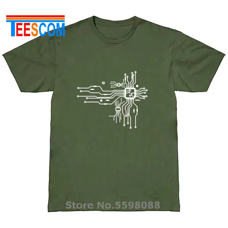 T-Shirt à Manches Courtes en Coton pour Homme