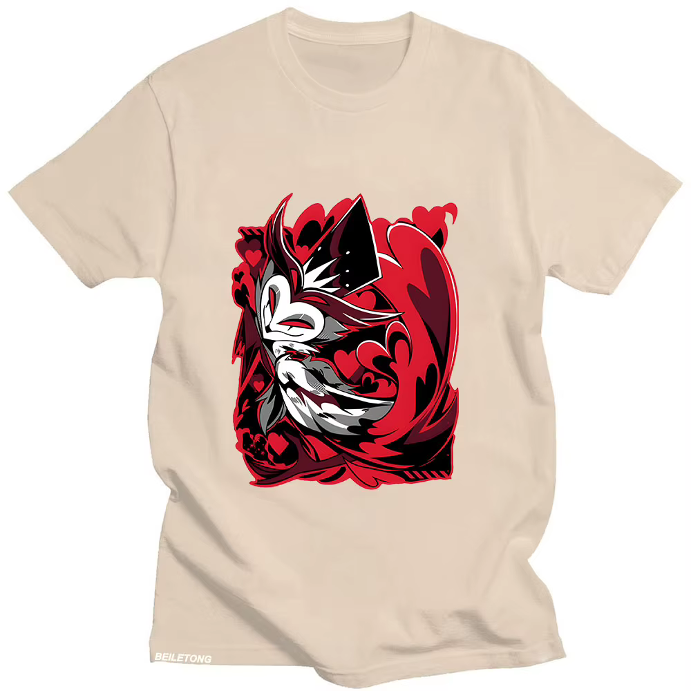 Helluva Boss T-shirt dessin animé imprimé Harajuku Kawaii