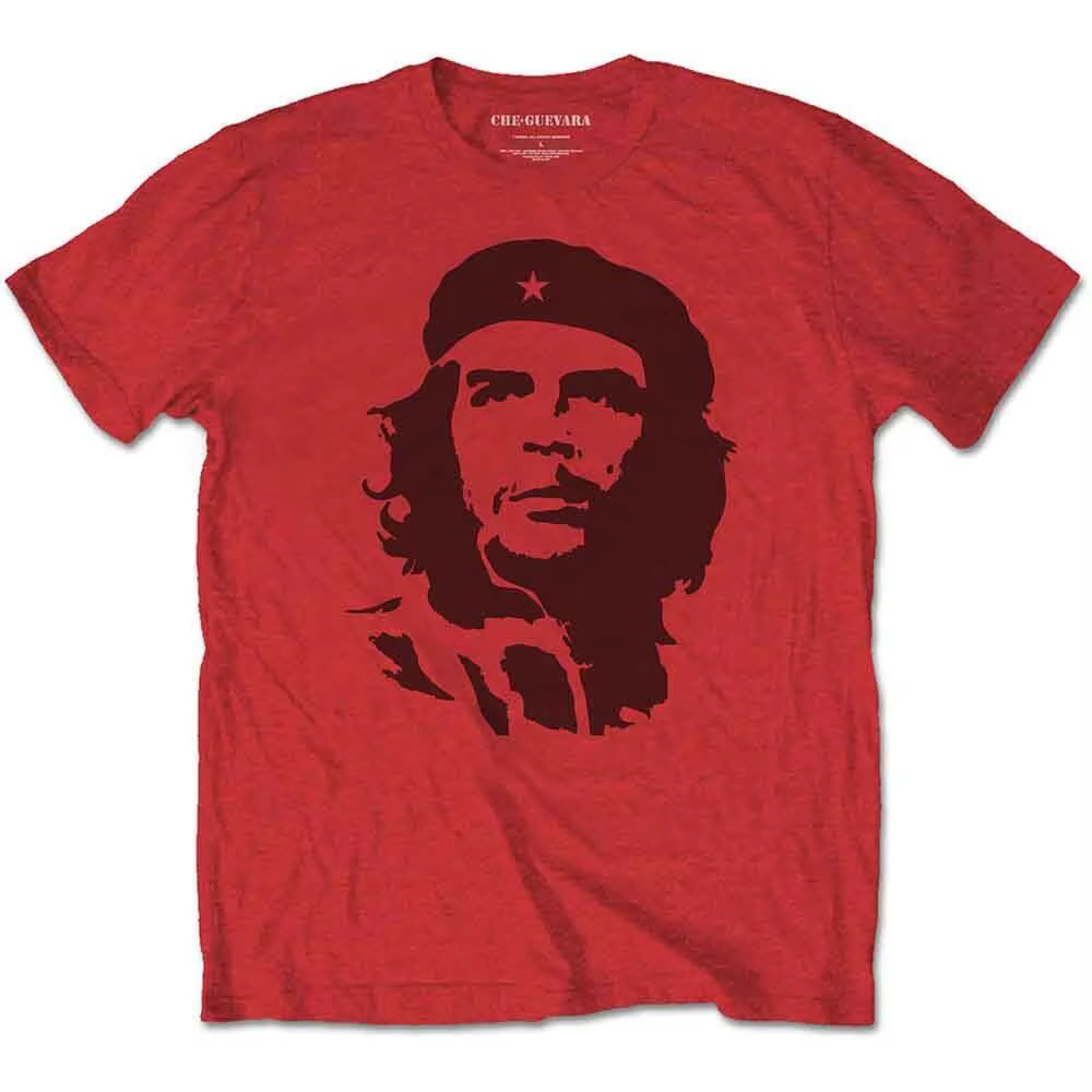 T-shirt officiel Che Guevara pour homme, noir sur rouge