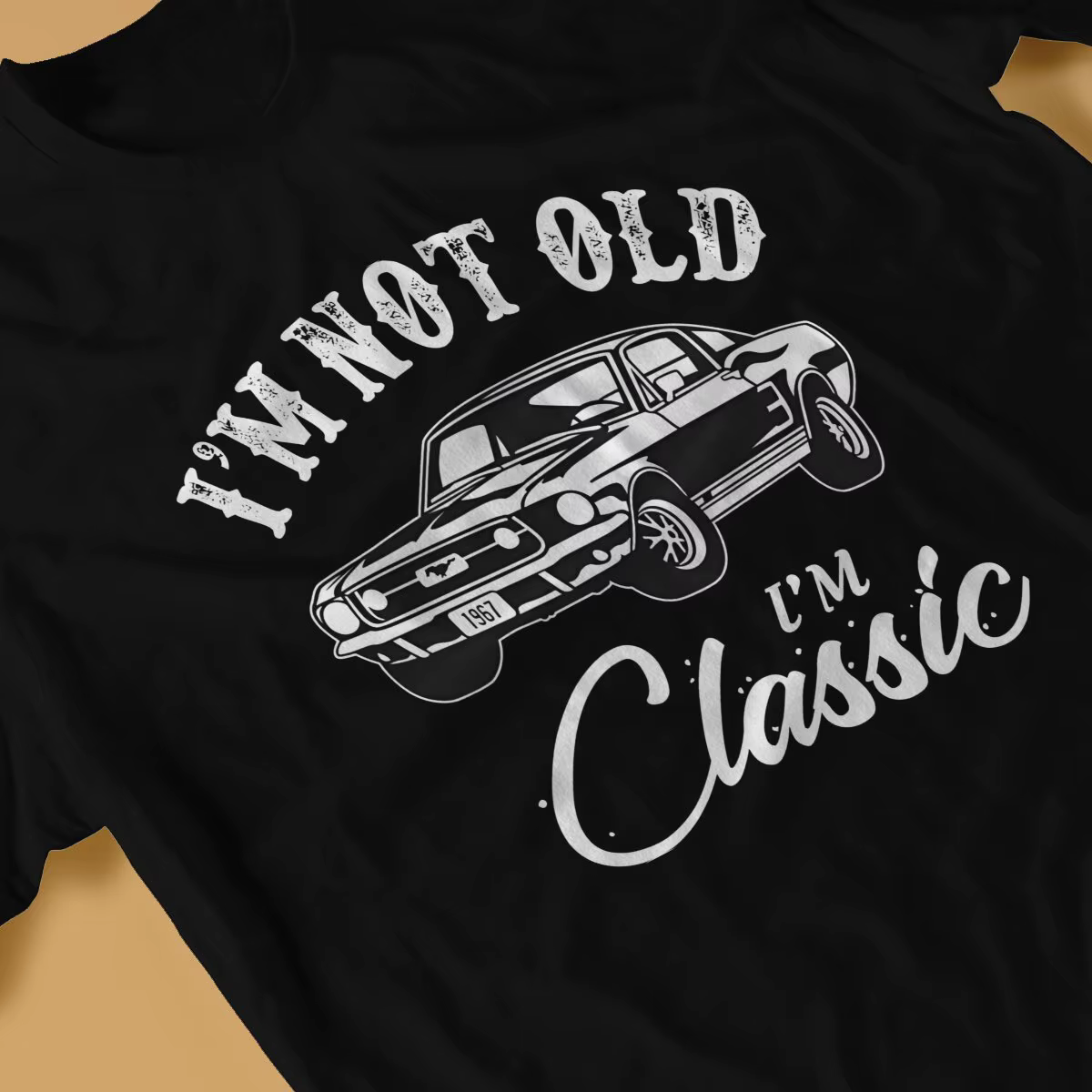 T-Shirt à Manches Courtes et Col Rond pour Homme