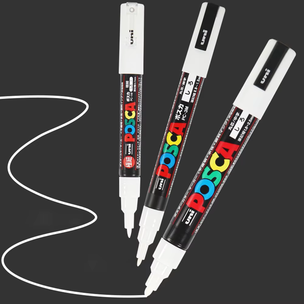 Marqueurs acryliques blancs UNI POSCA du Japon