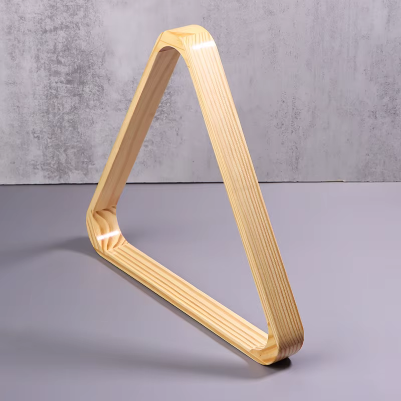 Support triangulaire en bois pour billes de billard