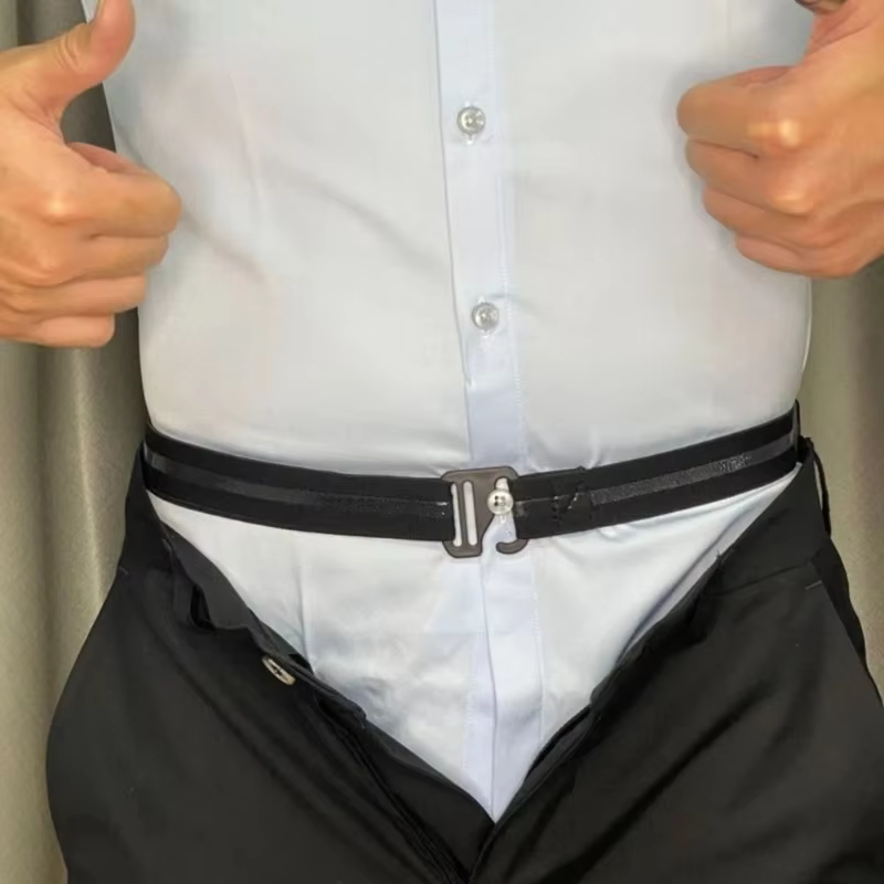 Chemise en nylon pour hommes avec poignée élastique antidérapante et boucle réglable – Sangles de support