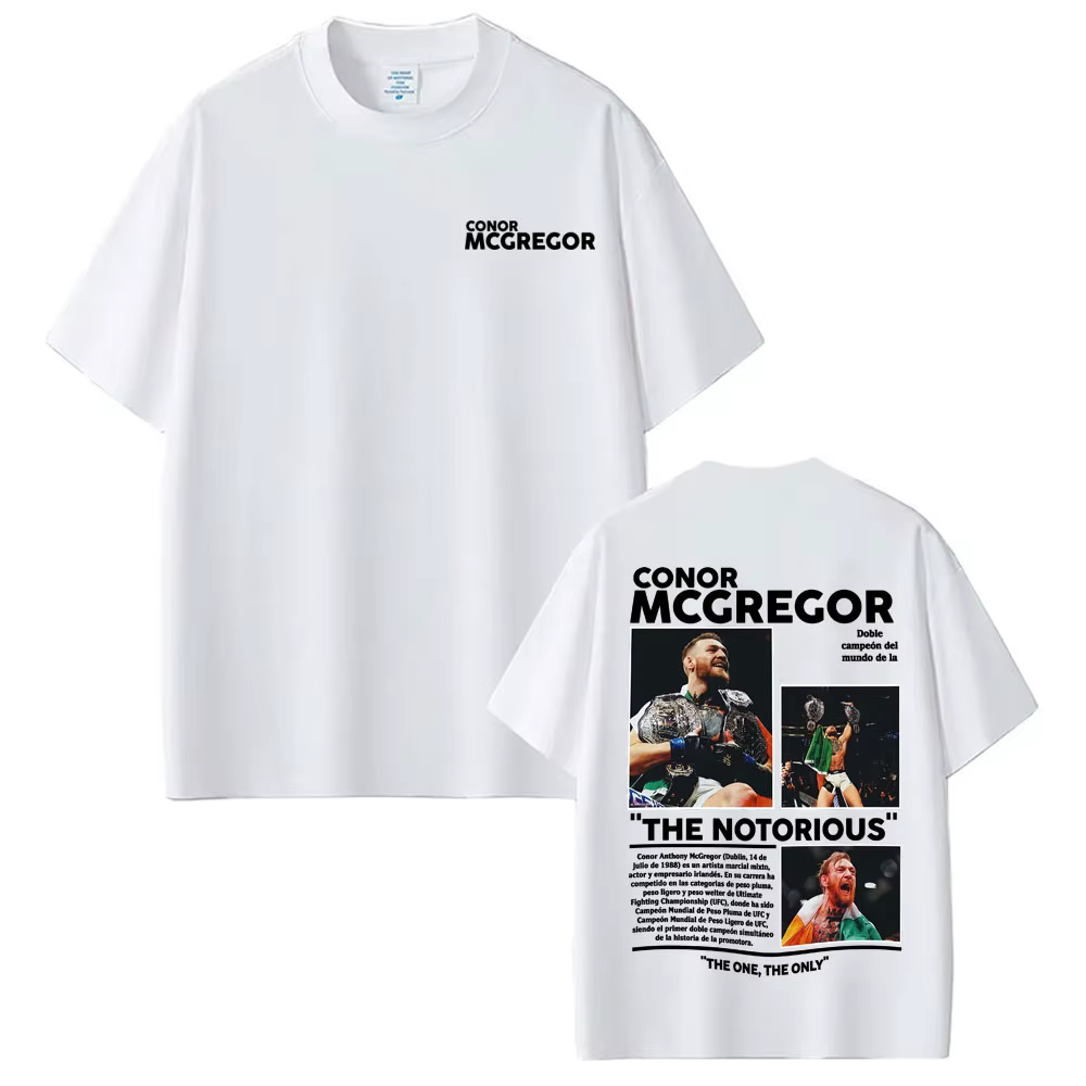 Conor Mcgregor The Notorious Merch T-shirts Vêtements pour hommes Harajuku Cool High Street