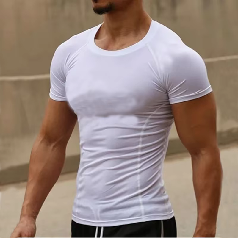 T-shirt de compression à manches courtes pour homme