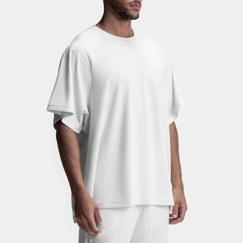 T-Shirt surdimensionné en maille pour hommes