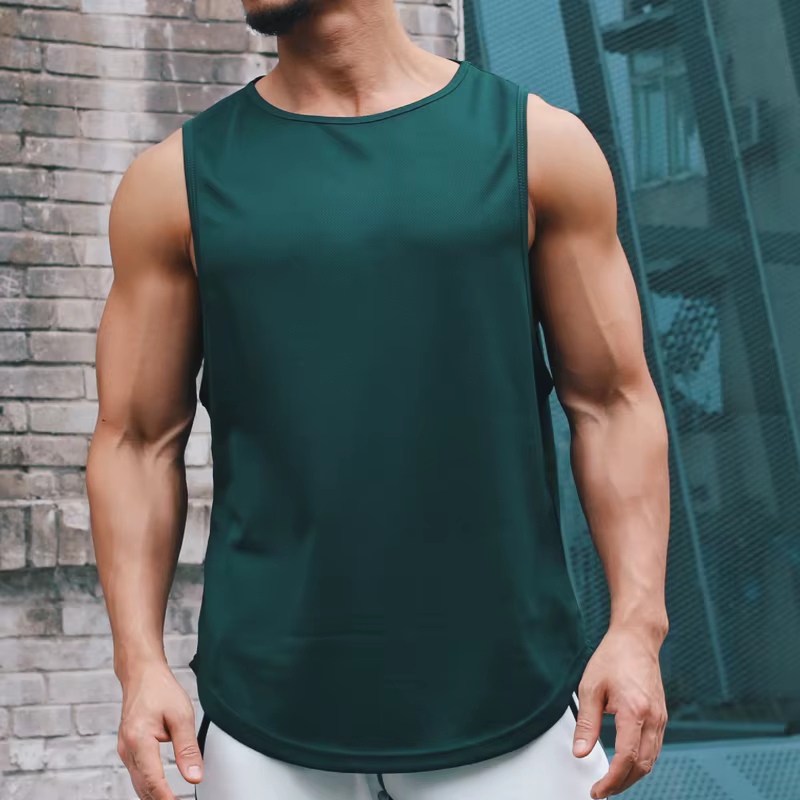 Hauts pour hommes débardeurs et camisoles vêtements de basket-ball débardeur musculation maille T-shirt de gymnastique
