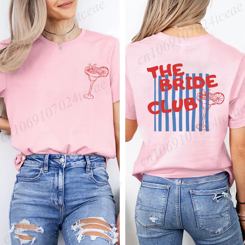 T-shirt de fête prénuptiale The Bride Club pour femme