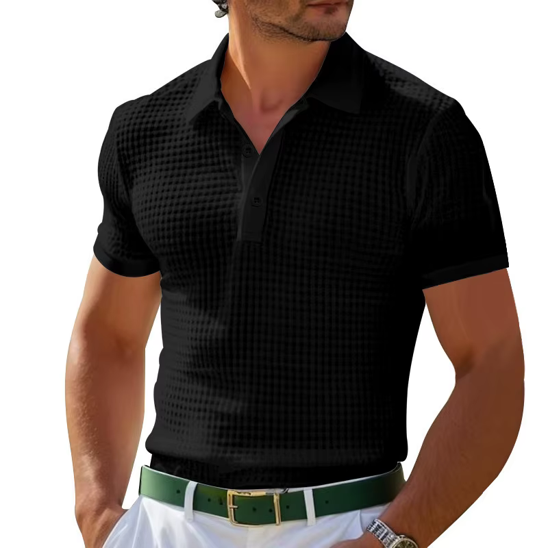 Polo décontracté à manches courtes pour hommes