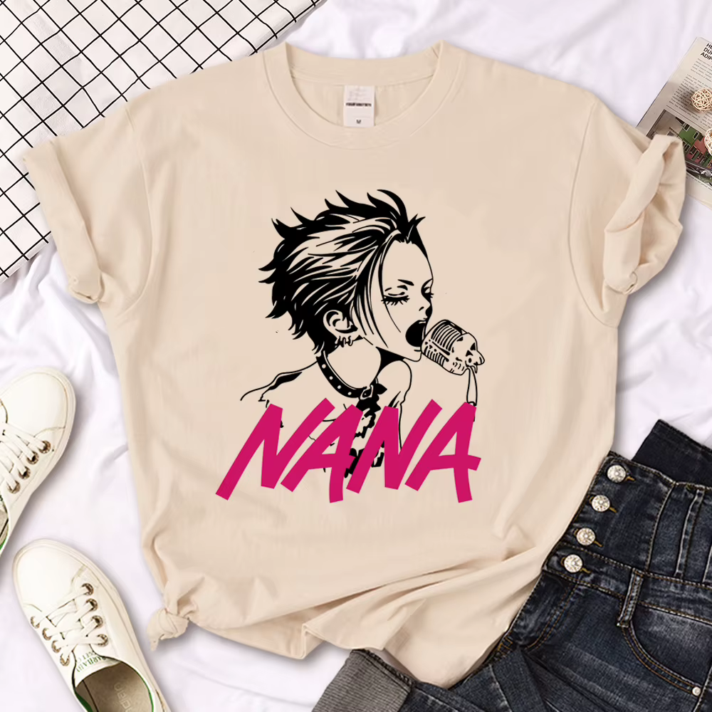 T-shirt Nana pour femmes, vêtement humoristique de styliste japonais