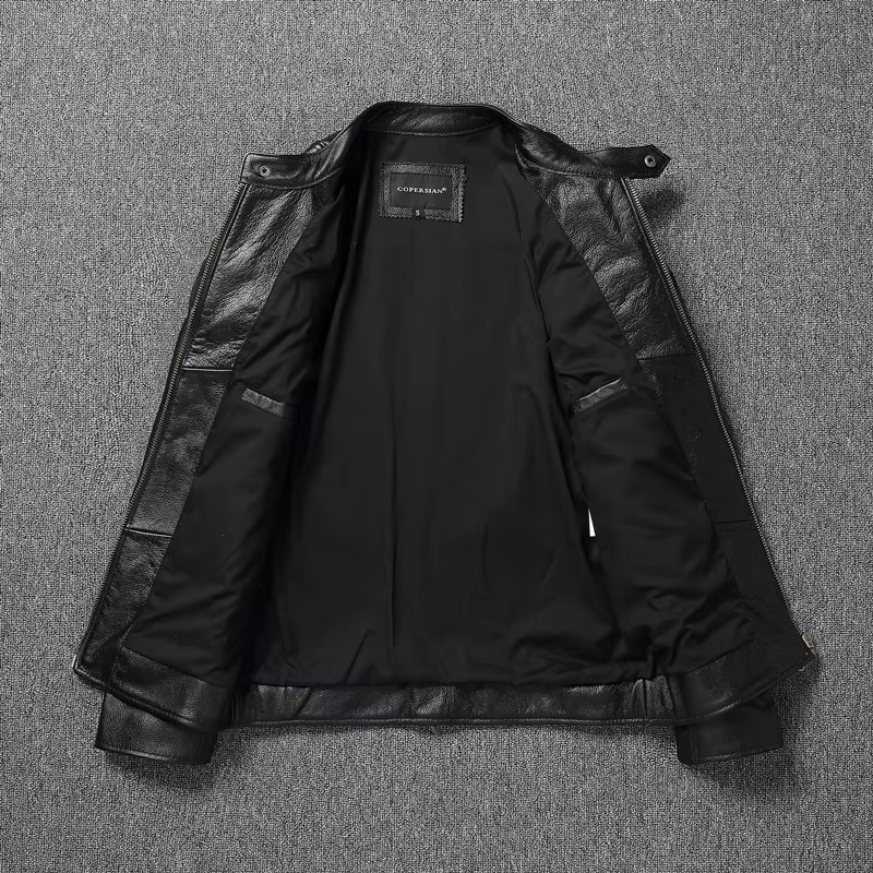 2025 nouvelle veste en cuir hommes