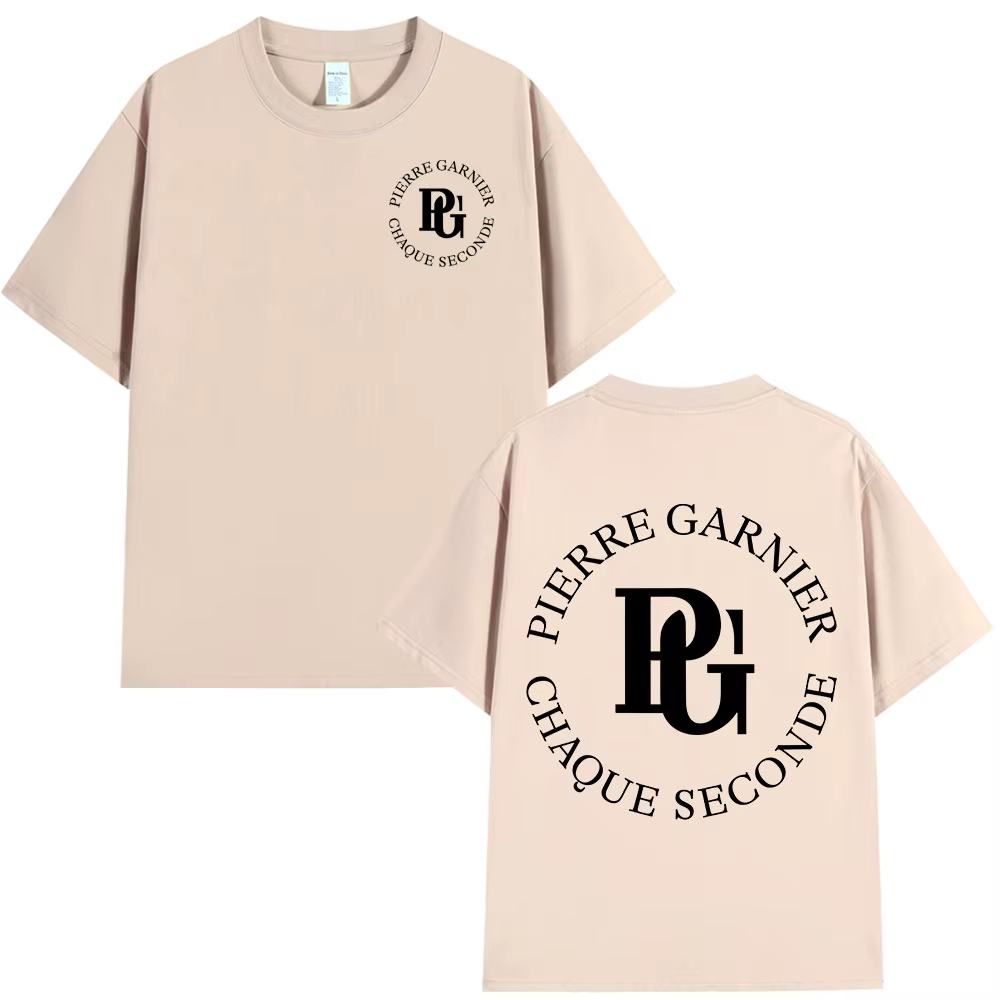 Pierre Garnier Chaque Seconde 2025 Album Tour T-shirts Hip Hop mode T-shirt hommes vêtements 100% coton décontracté