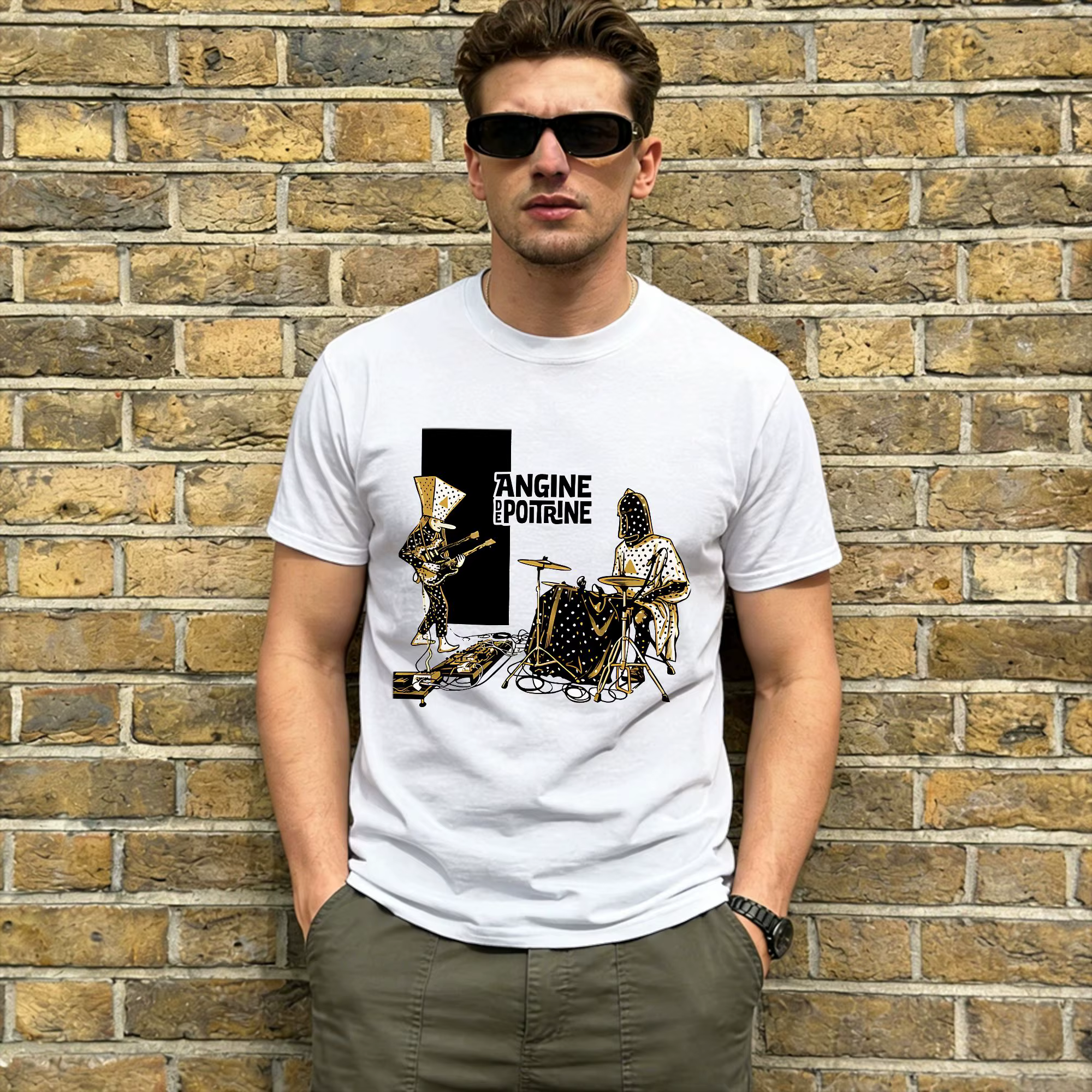T-Shirt Angine De Poitrine pour hommes
