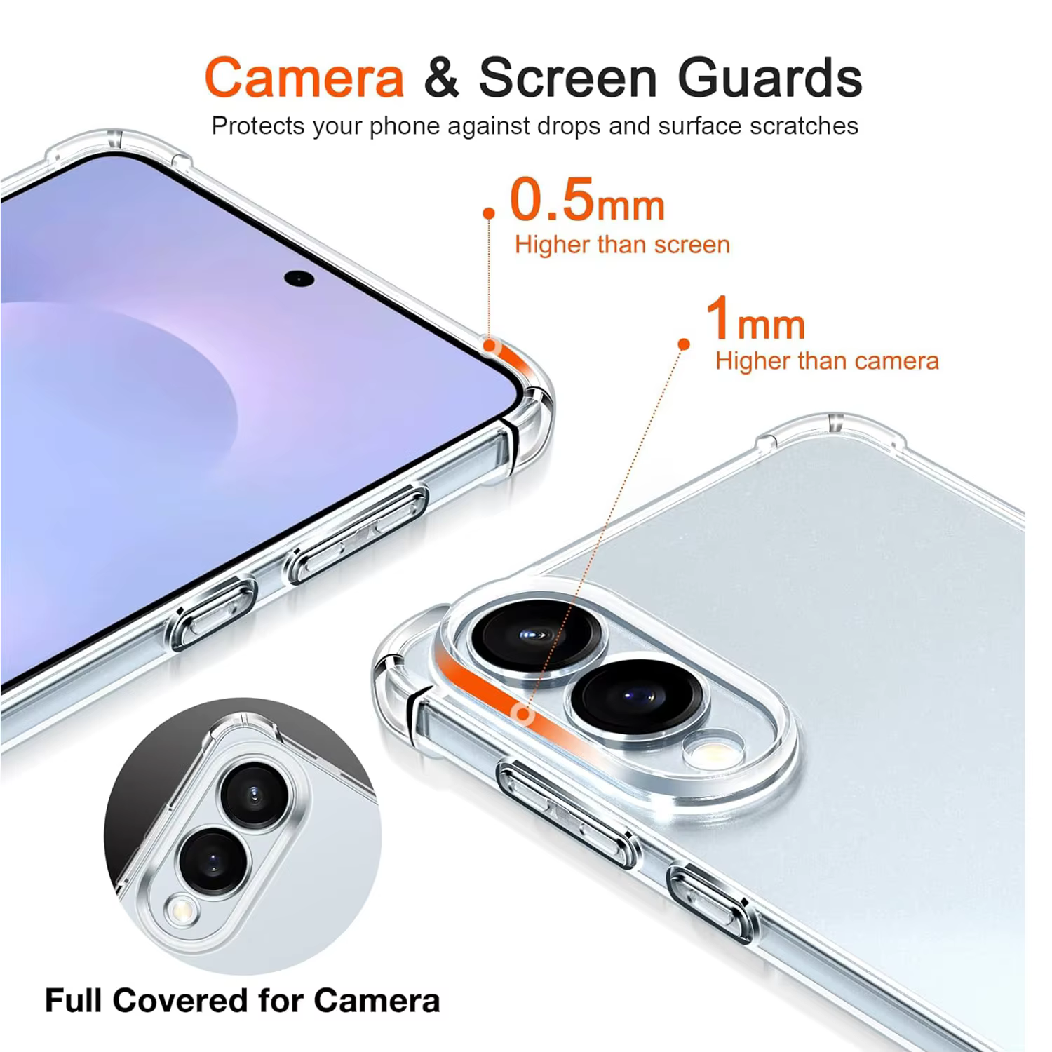 Étui transparent en TPU pour Samsung Galaxy S26 Ultra S26+ S25 FE Edge S25 S25+ Plus, coque de protection antichoc aux quatre coins