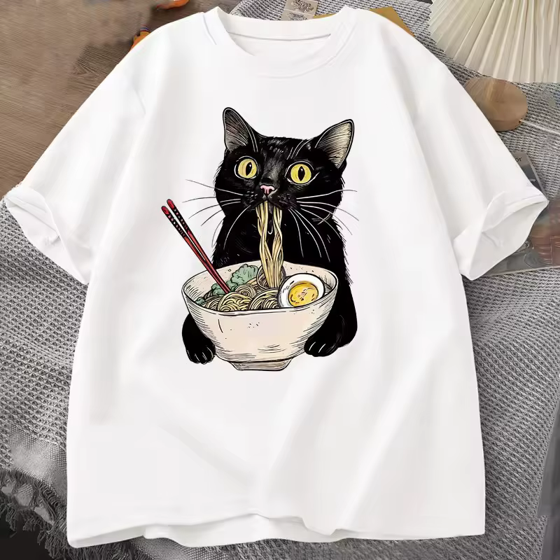 T-shirt en coton à manches courtes pour hommes et femmes