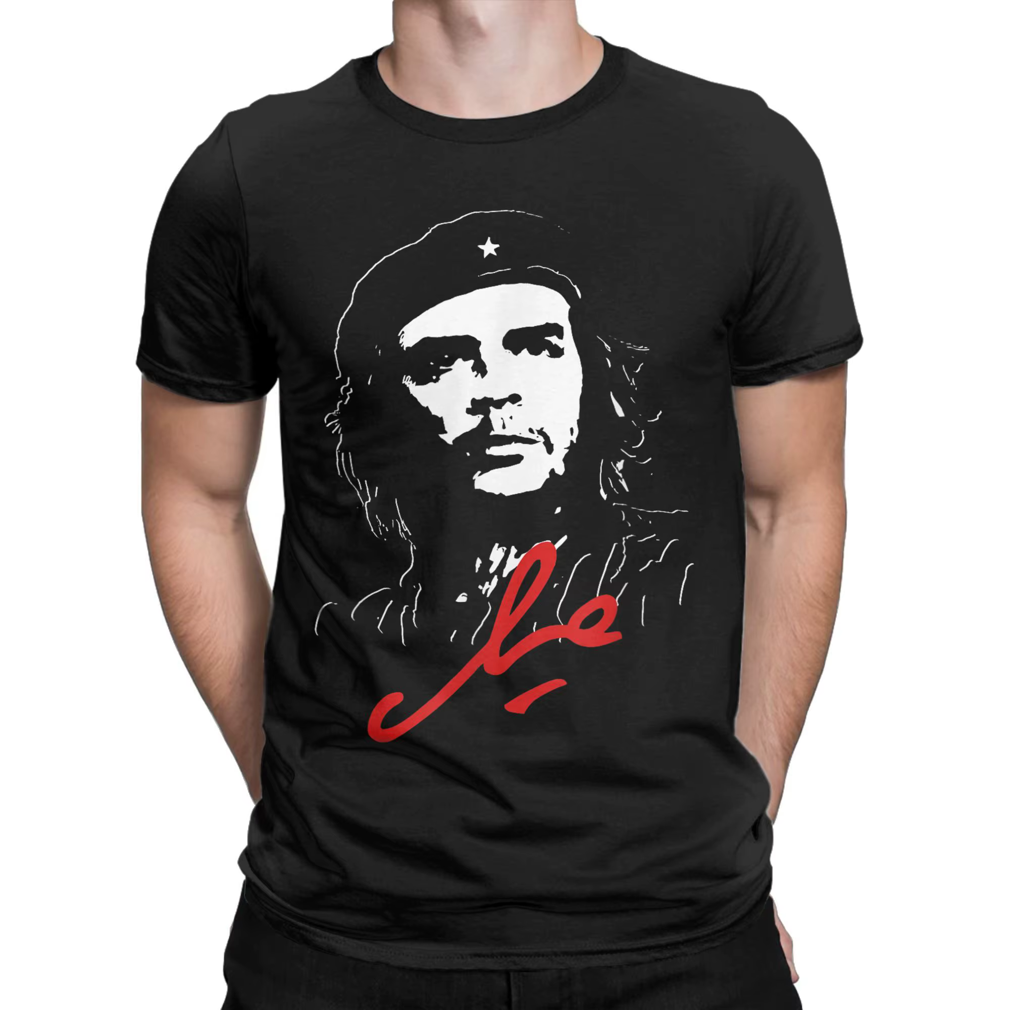 Ernesto Che Guevara Cuba T-Shirt pour hommes cubain rebelle Guerrilla coton