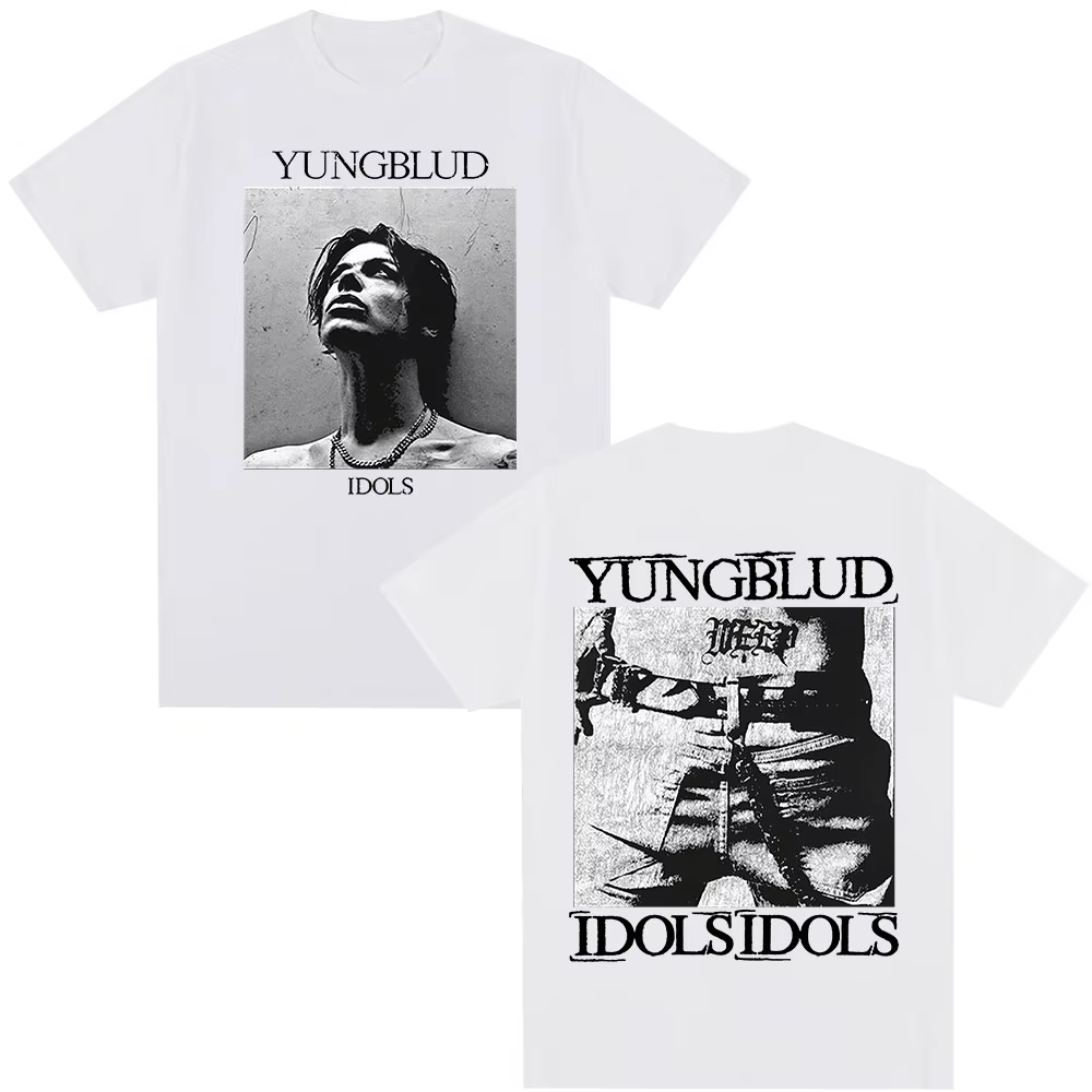 Chanteur Yungblud IDOLS Album Tour 2025 T-shirt hommes femmes vêtements Hip Hop manches courtes T-shirts surdimensionné
