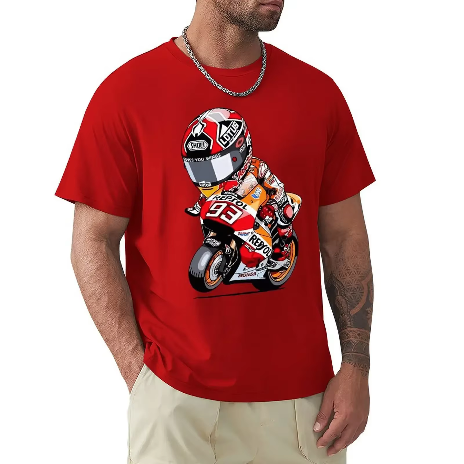 Marc Signature 93 Funny MOTO T-shirt Harajuku