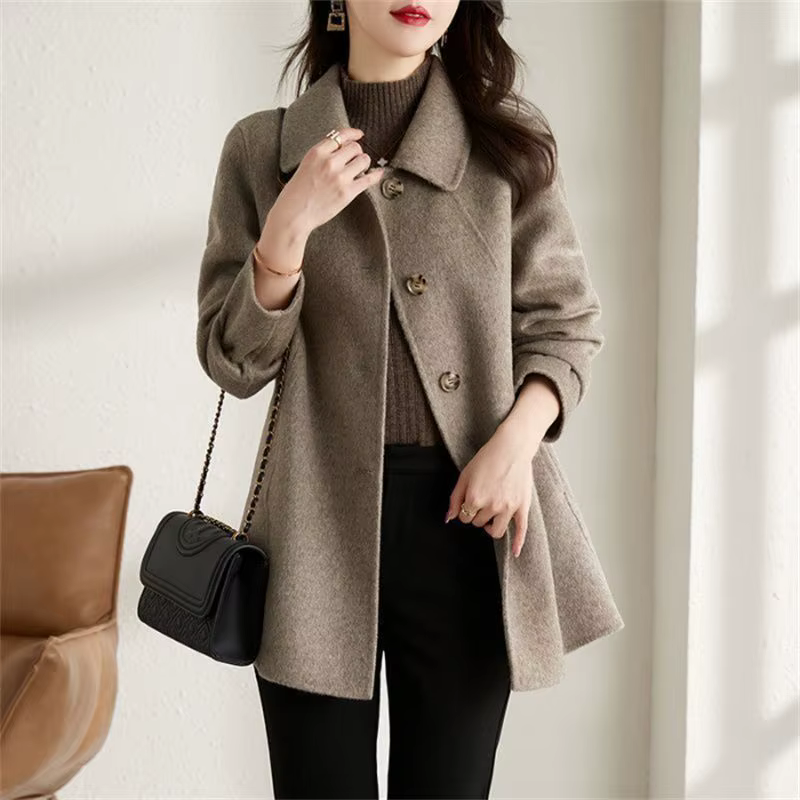 Manteau en laine et mélanges pour femmes