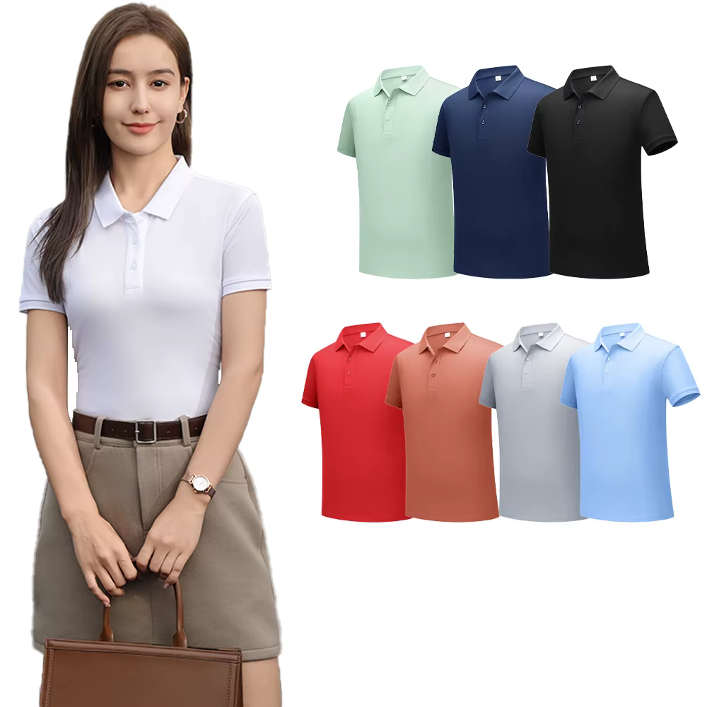 Chemises polo solides pour femmes 2026 NOUVEAU