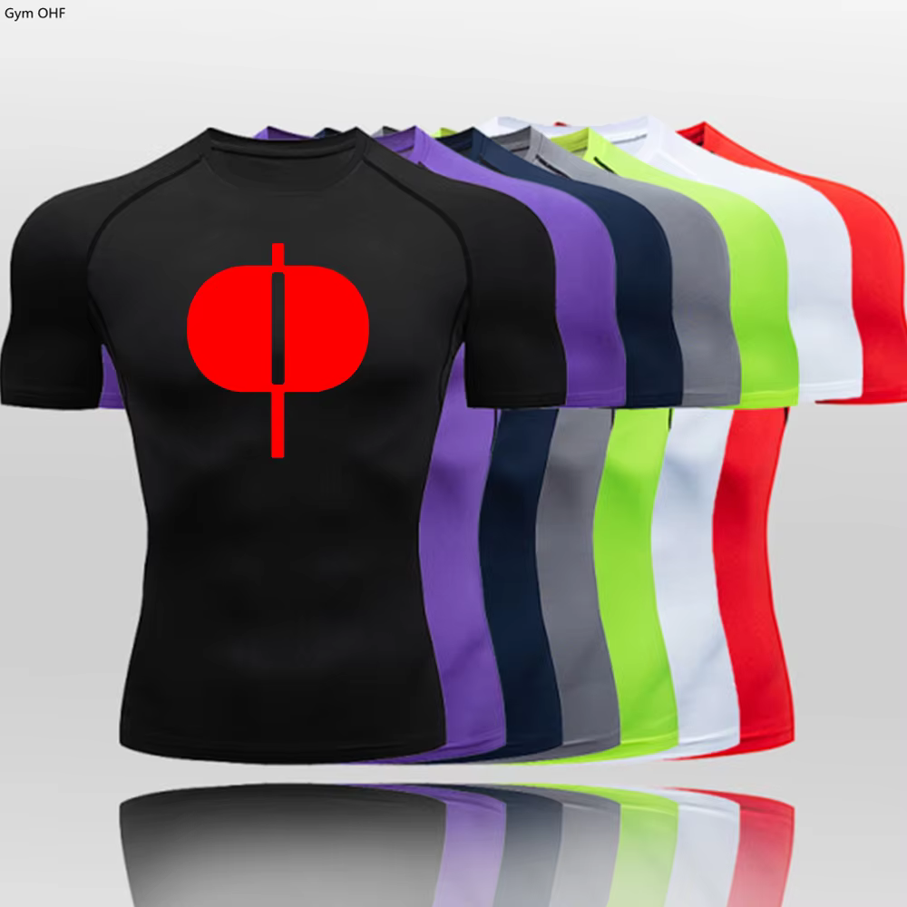 T-shirt de sport à séchage rapide pour hommes, chemise de course de cyclisme, boxe thaïlandaise, boxe thaïlandaise, gastronomie, chemises de compression, entraînement sportif