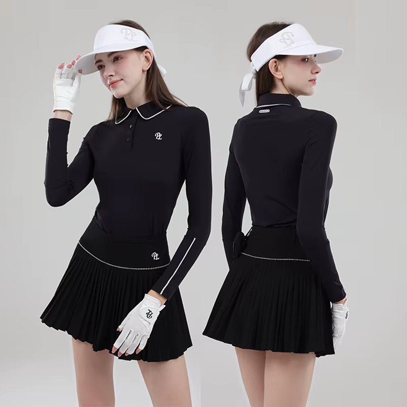 T-shirt de golf à manches longues pour femmes