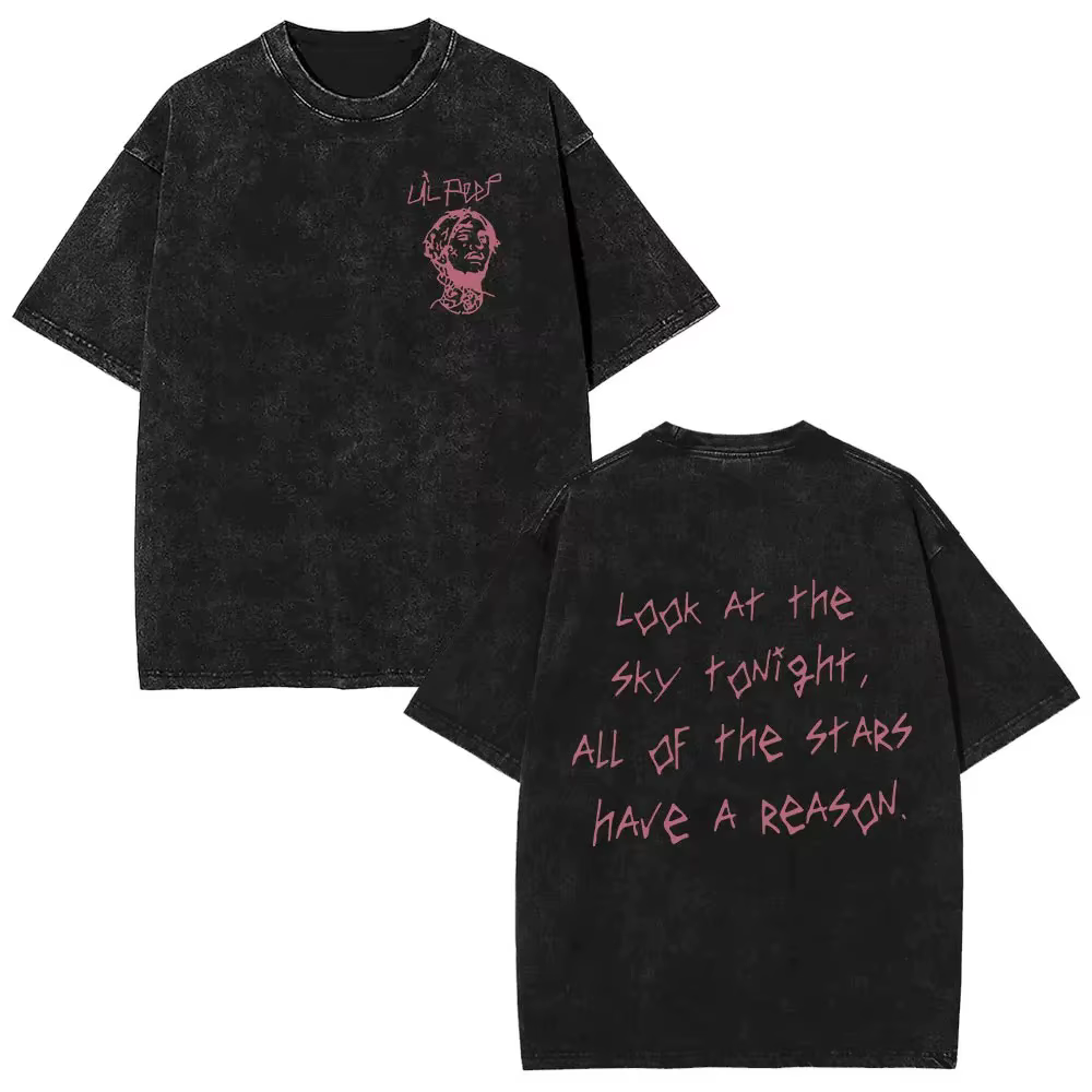 T-shirts vintage Bear Crybaby de l'album musical du rappeur Lil Peep