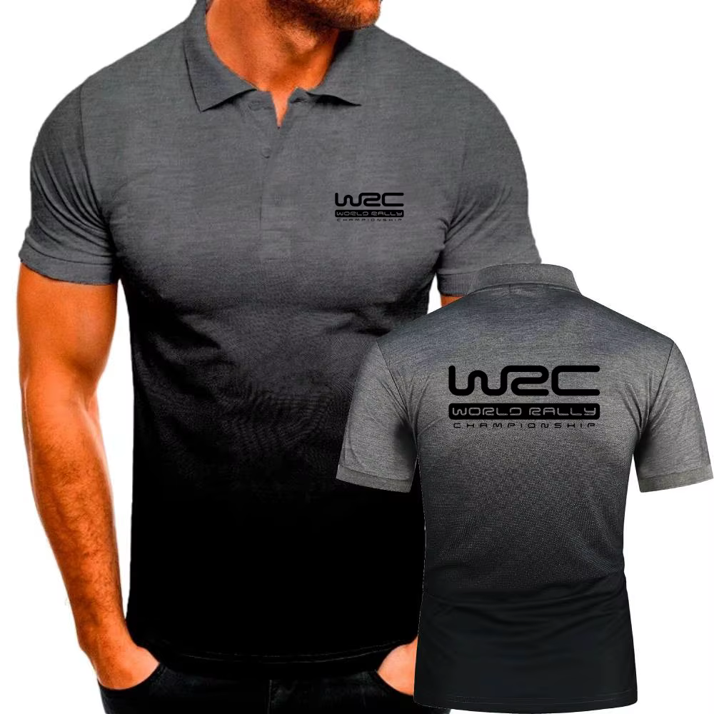 Hommes polos dégradé couleur Polo championnat du monde des rallye WRC t-shirts militaire tactique Sport jeunesse à