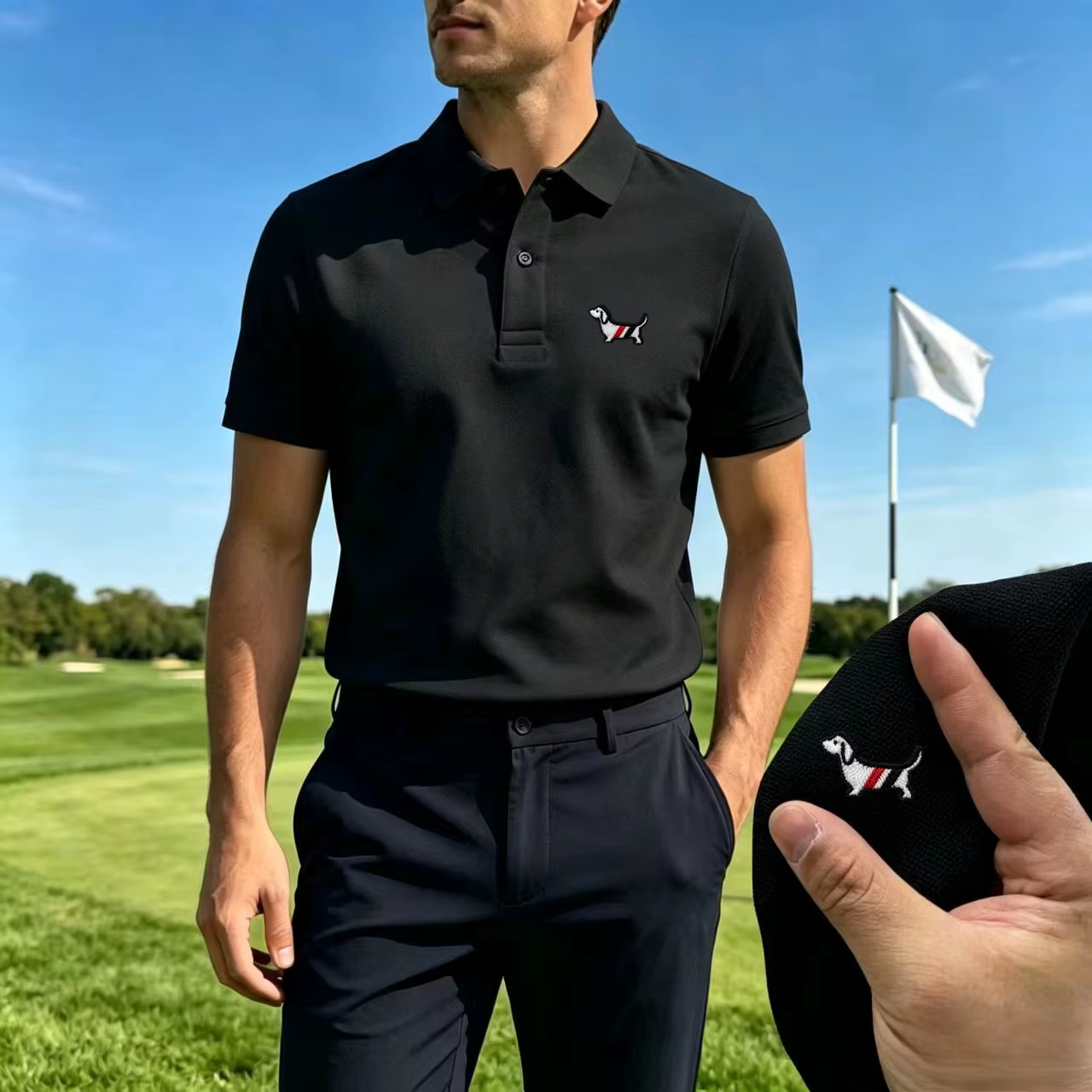 Nouveau polo d'été haut de gamme pour hommes