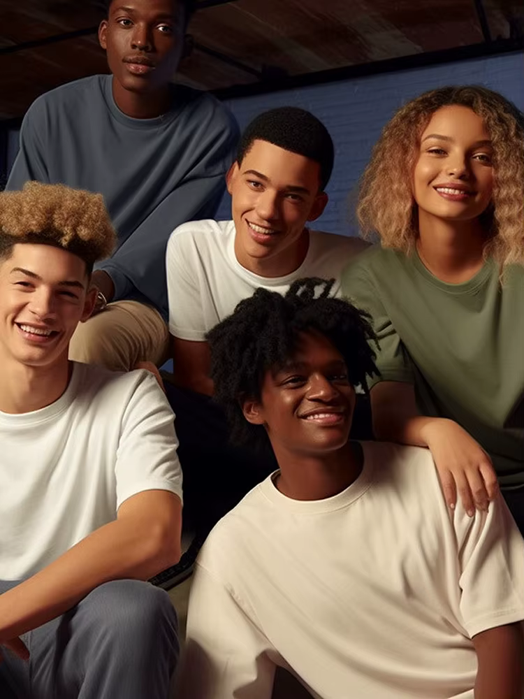 T-shirt d'été uni à manches courtes pour hommes et femmes