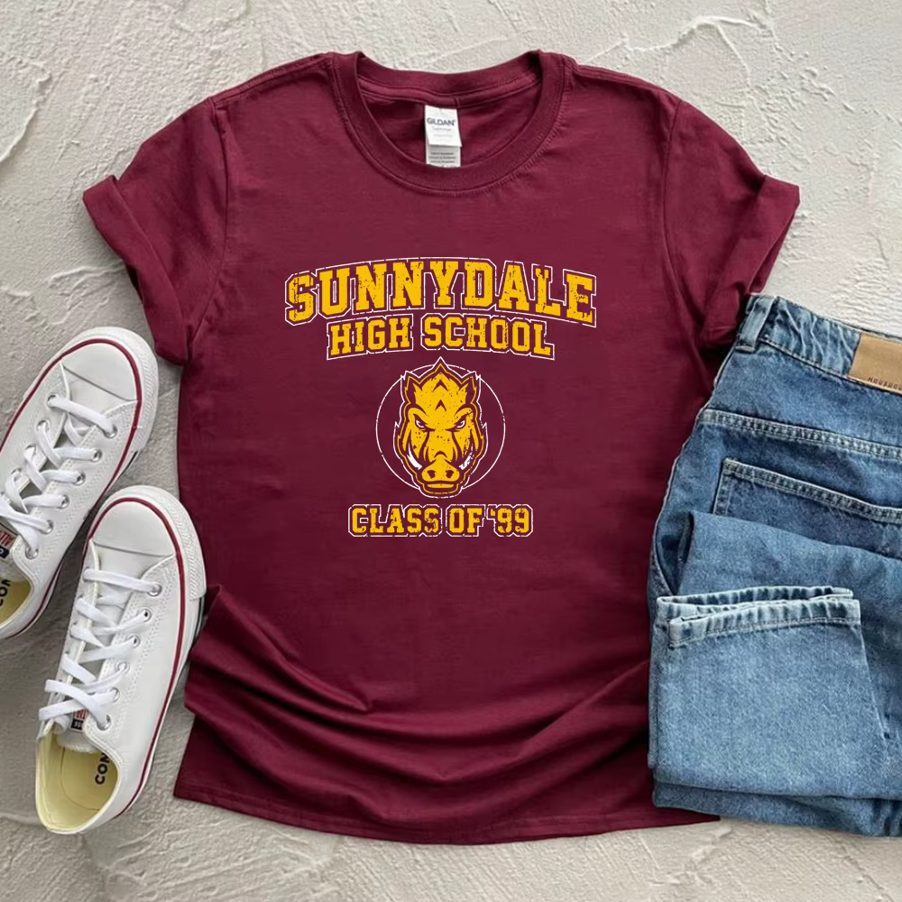 Sunnydale-T-shirt à manches courtes unisexe