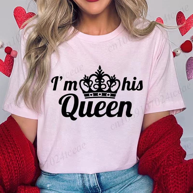 T-shirt Je suis son roi pour couples