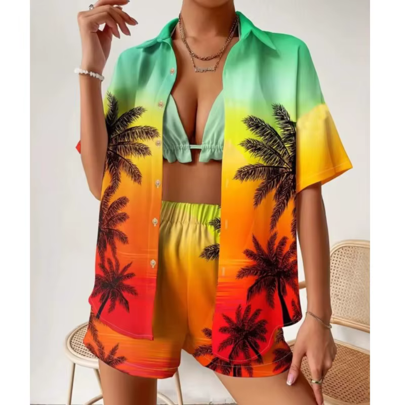 Ensemble T-shirt et Short à manches courtes pour femmes