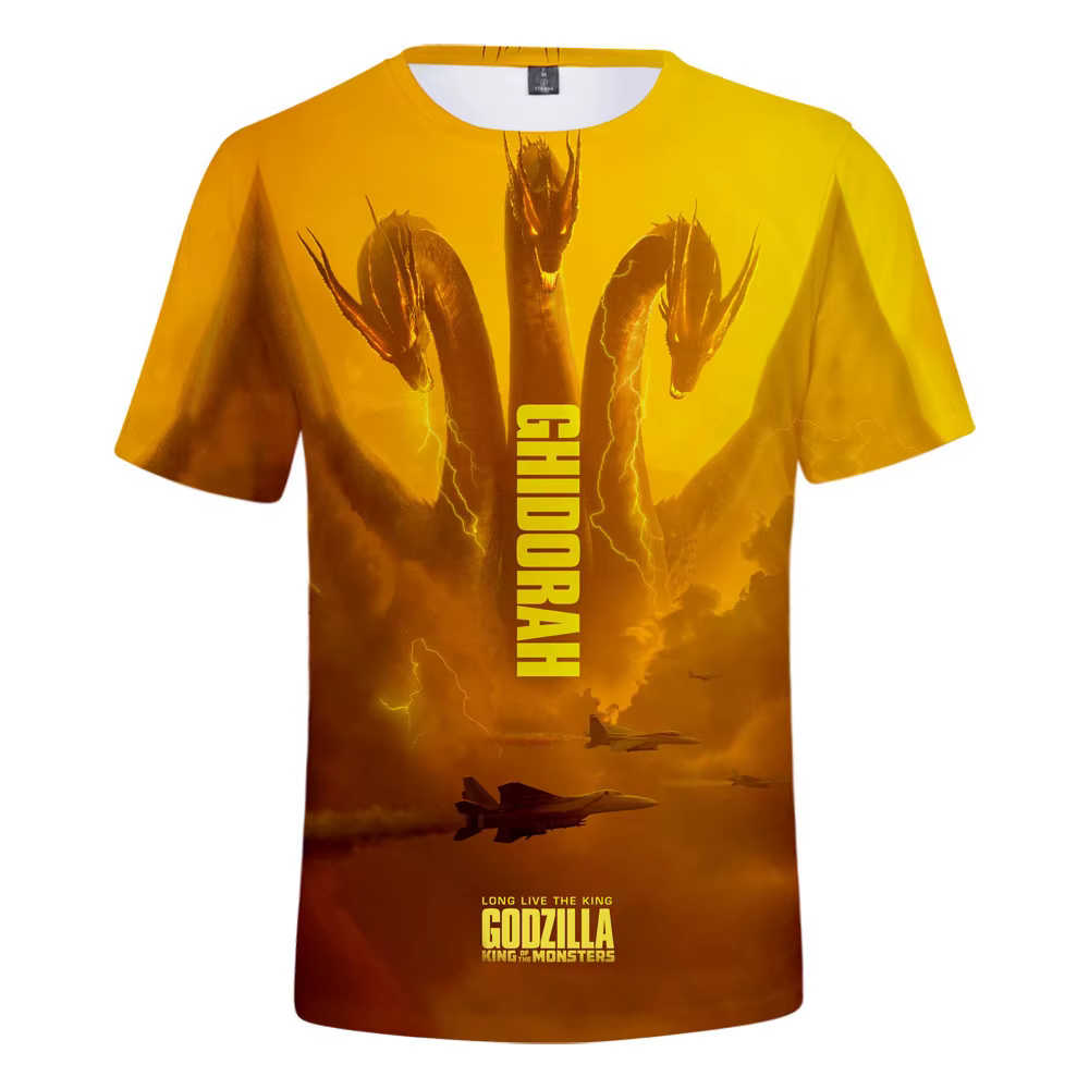 Godzilla Anime t-shirt roi des monstres enfants adulte Gojira été à manches courtes haut Sports de plein air loisirs vêtements cadeaux