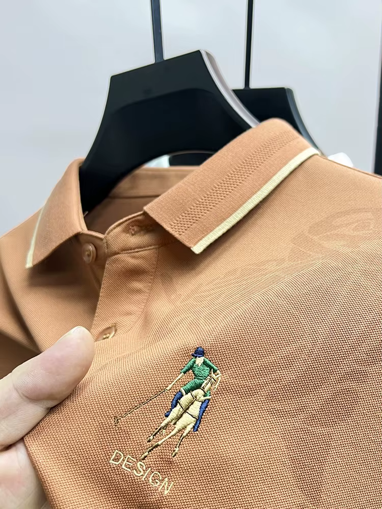 Polo à manches longues imprimé pour hommes