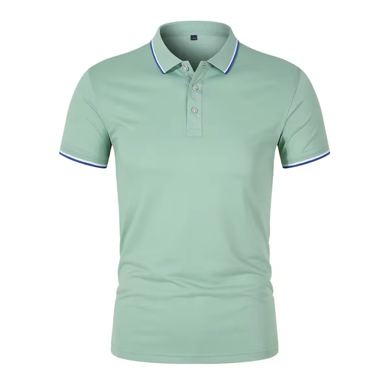 Polo brodé à manches courtes pour hommes et femmes