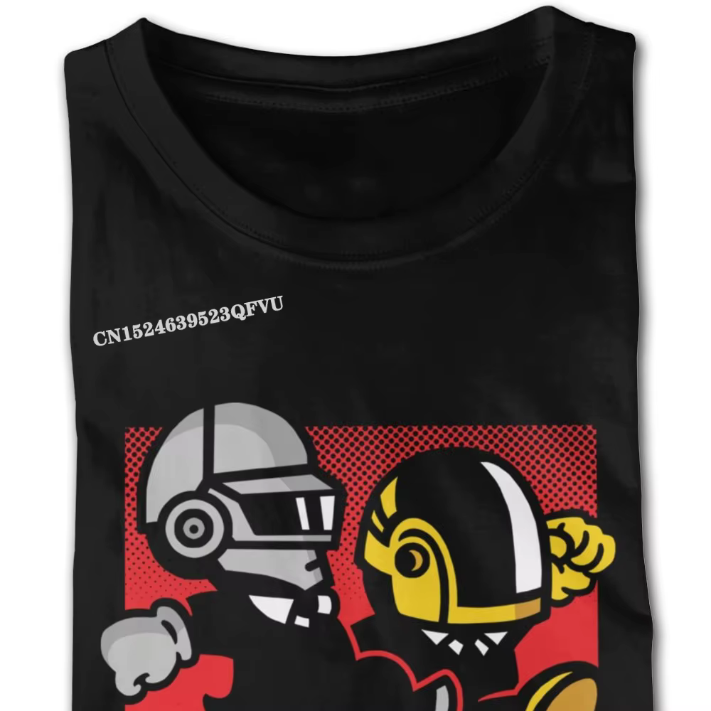 Noël Daft Bros Daft Punk t-shirts pour hommes sur mesure Style gothique Anime t-shirt rétro coton équipage chemise livraison directe