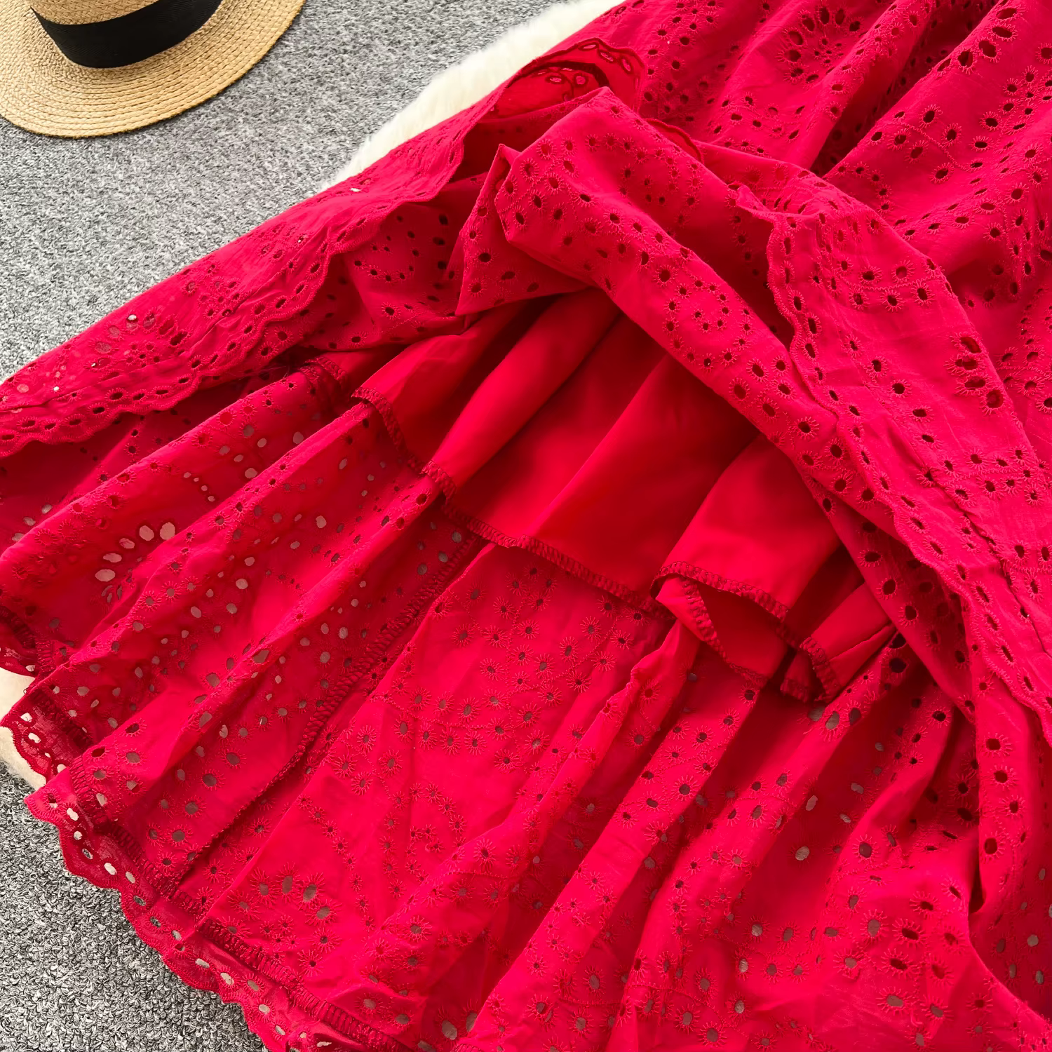 Chic Sexy sans manches fée a-ligne été femmes Boho robe d'été