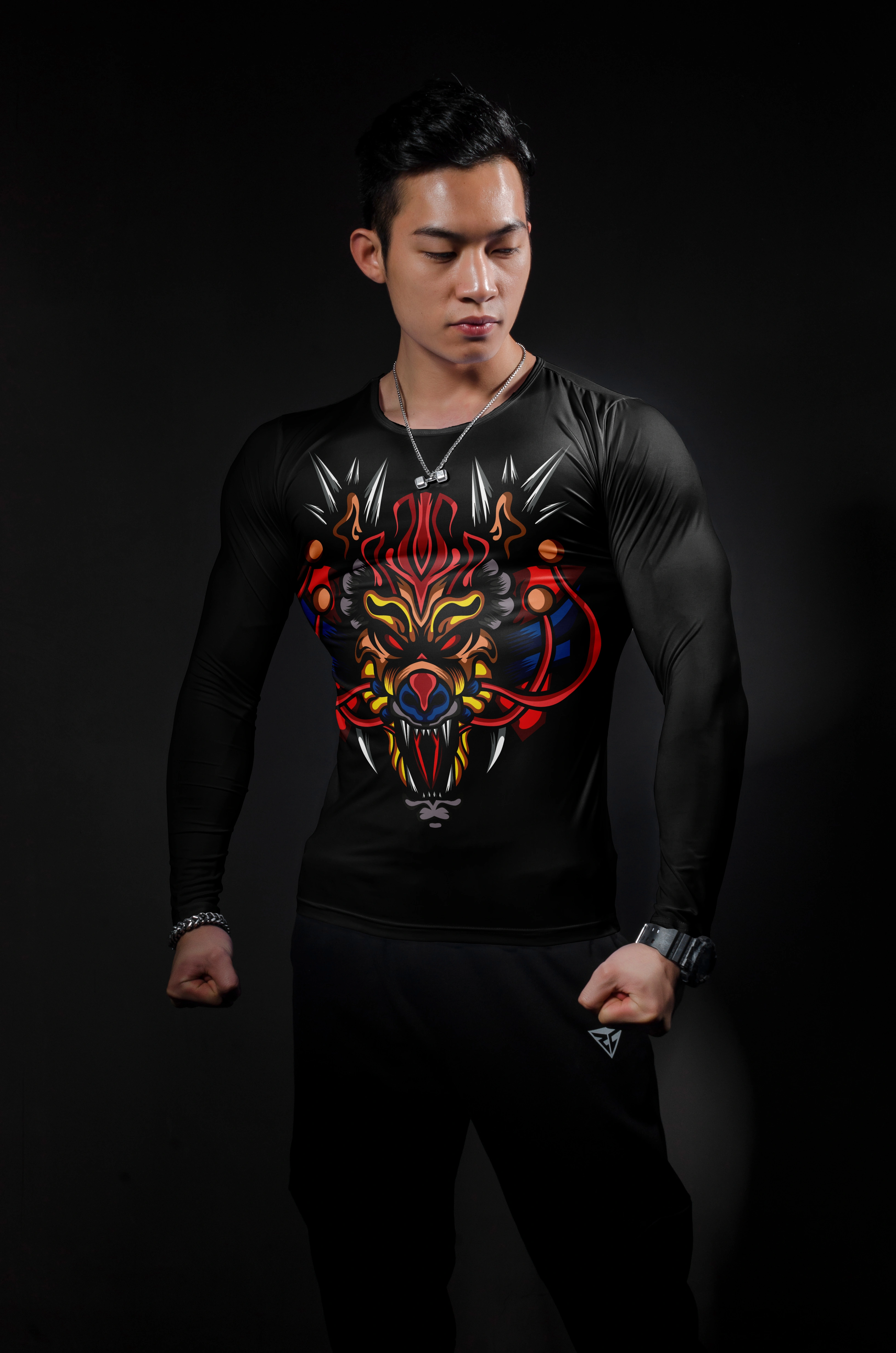 T-Shirt de course à manches longues pour hommes
