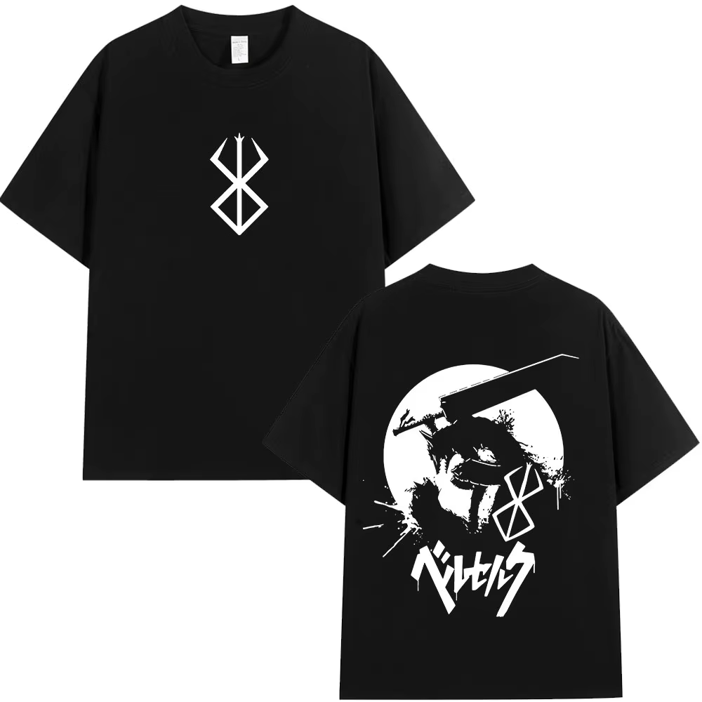 Anime japonais Berserk Guts graphique T-shirt hommes femmes Cool Manga Vintage