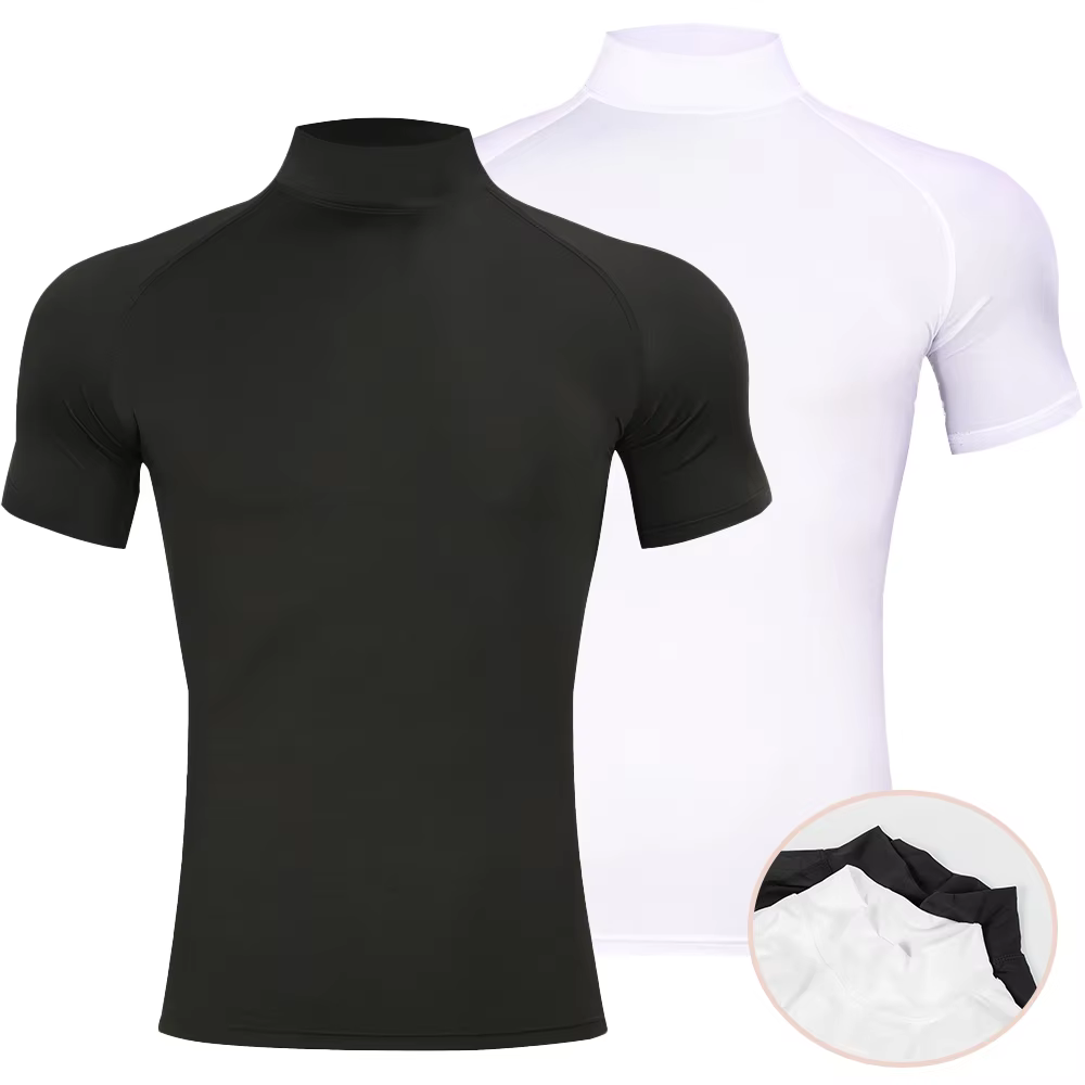 T-shirt moulant de sport de musculation pour hommes