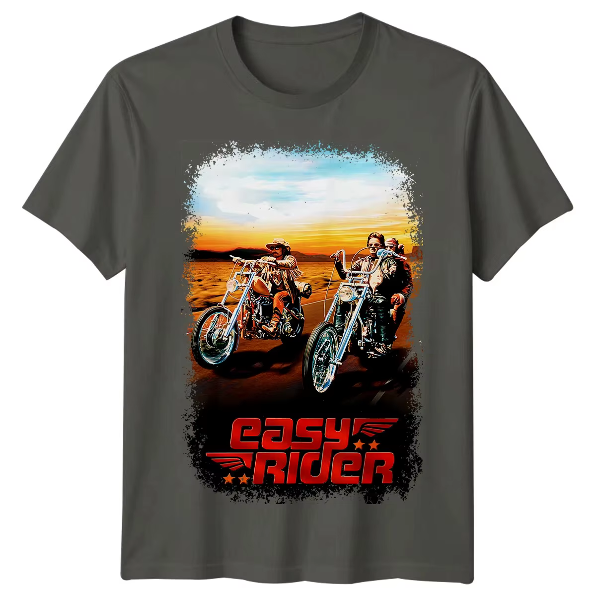 T-shirt de motard Easy Rider pour hommes et femmes
