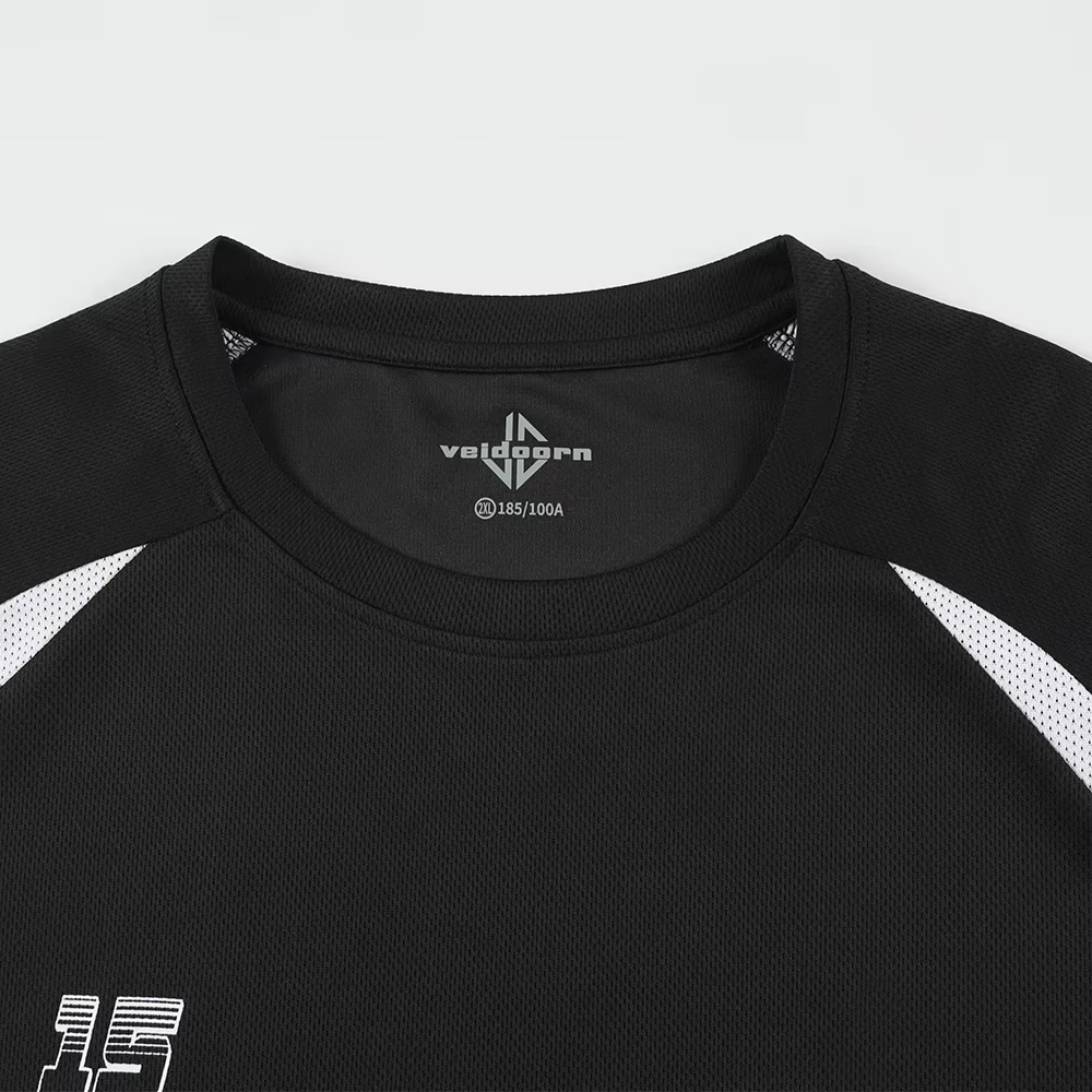 Veidoorn T-shirt d'entraînement à séchage rapide pour hommes et femmes