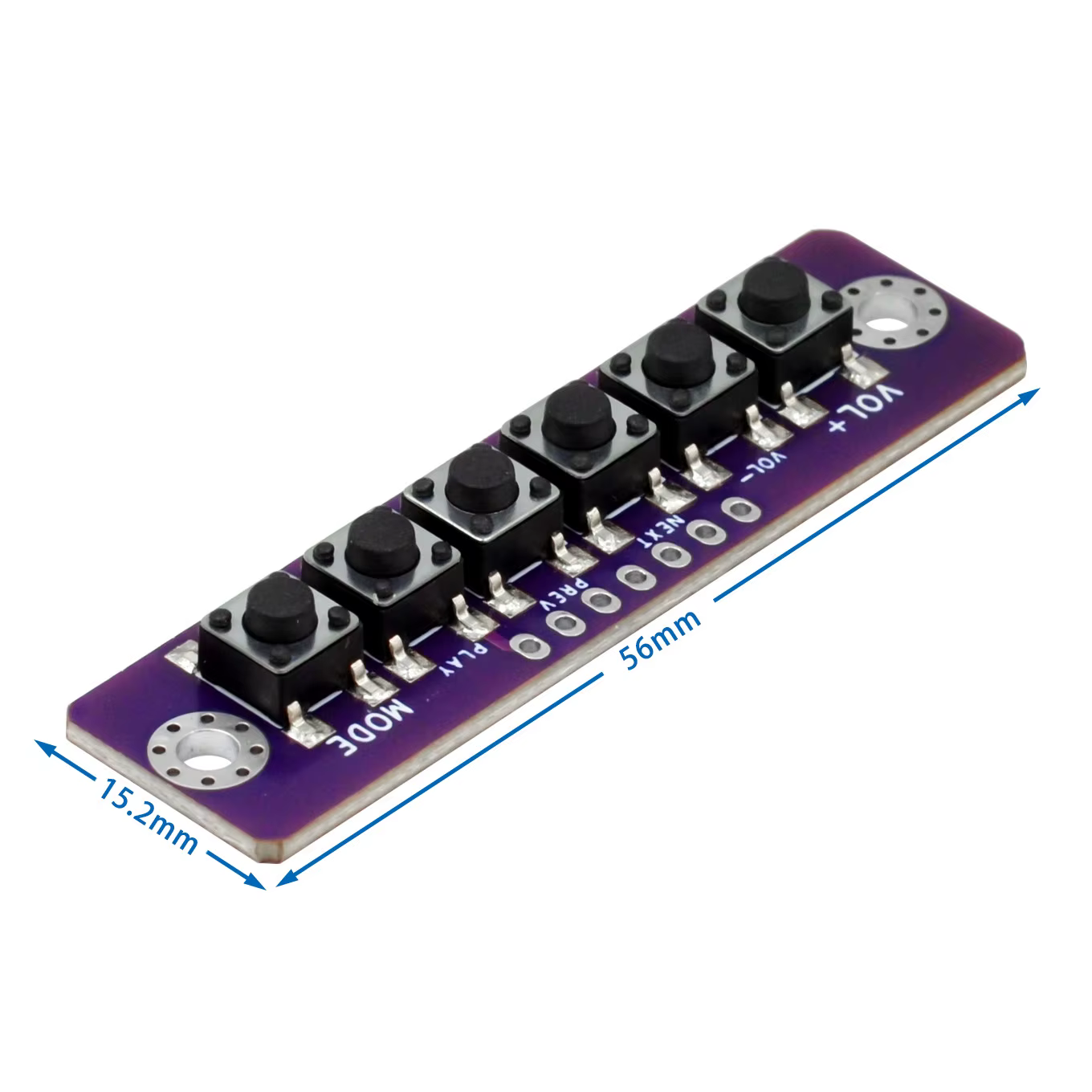Module de bouton indépendant 1 2 3 4 5 6 bits