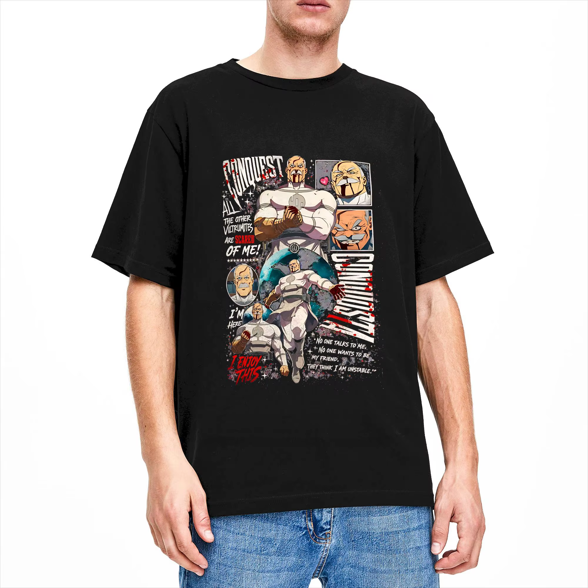T-shirt Harajuku Conquest invincible