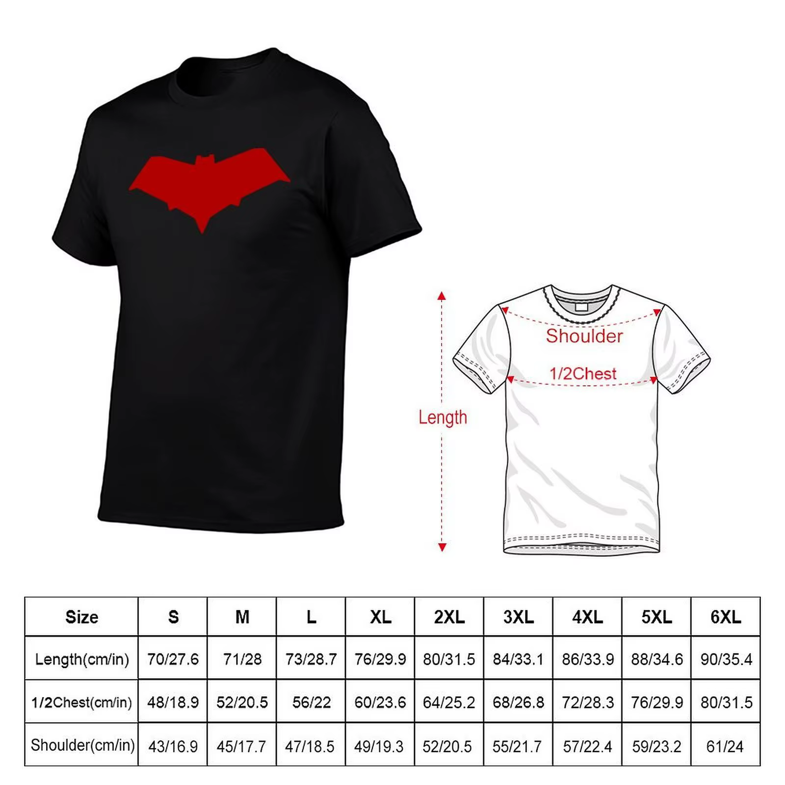 Capuchon rouge logo T-Shirt coton t-shirts homme 100%
