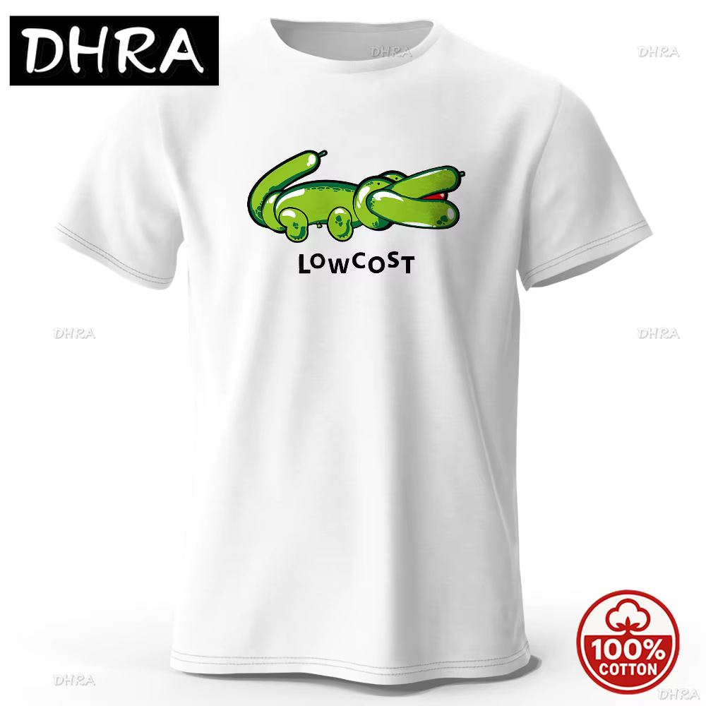 Nouveau style hommes blague le bas coût imprimé T-Shirt 100% coton surdimensionné drôle graphique t-shirts été hauts décontracté Streetwear